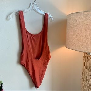 Aerie plunge-back one piece bathing suit